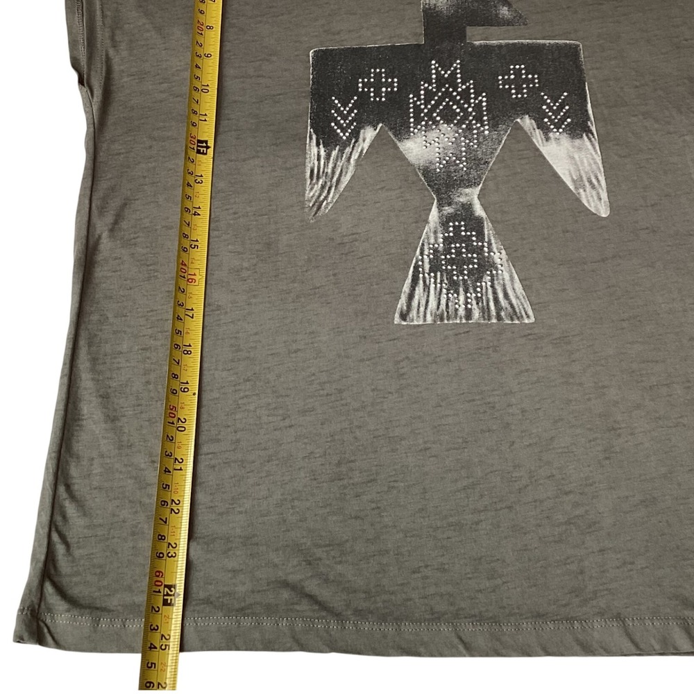 Ariat Womens Olive Green‎ Eagle Graphic Sleeveless T-Shirt Top Size M - Picture 6 of 8
